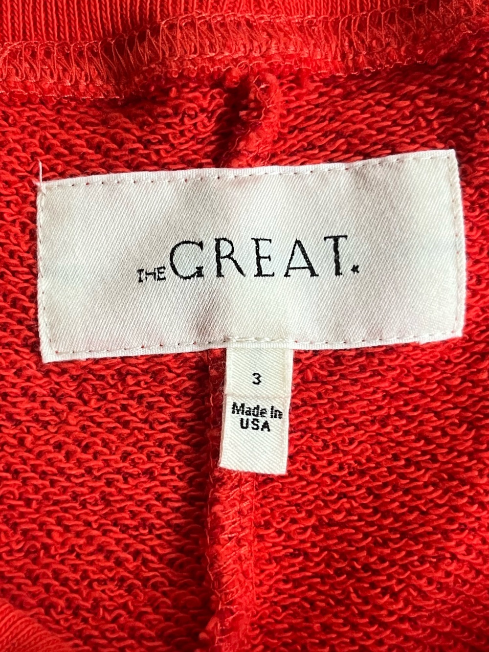 THE GREAT. The Lantern Pant Sweatpants in Red Stripe Sz 3 (Women’s Large) - Picture 3 of 6